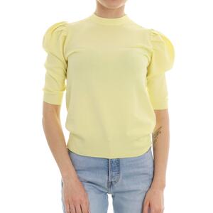 MAGLIA MANICHE A SBUFFO GIALLO